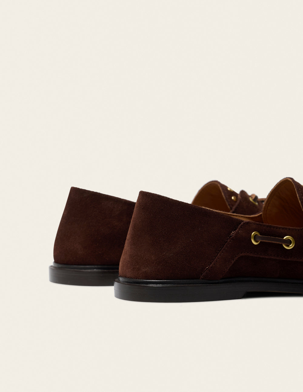 Ovel loafers - Chocolate Suede studs