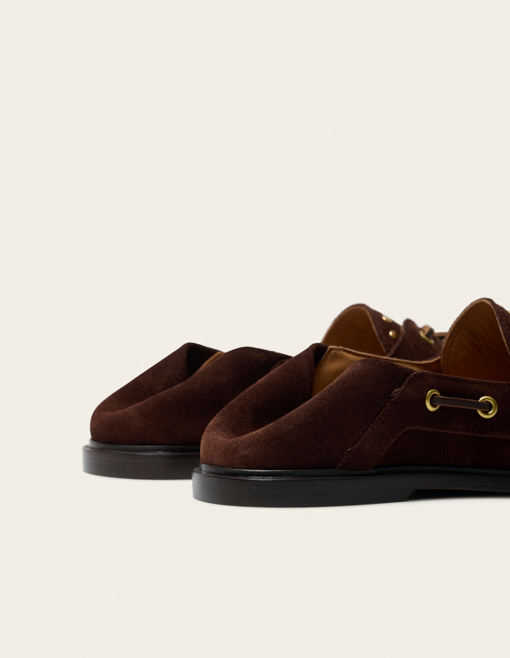 Ovel loafers - Chocolate Suede studs