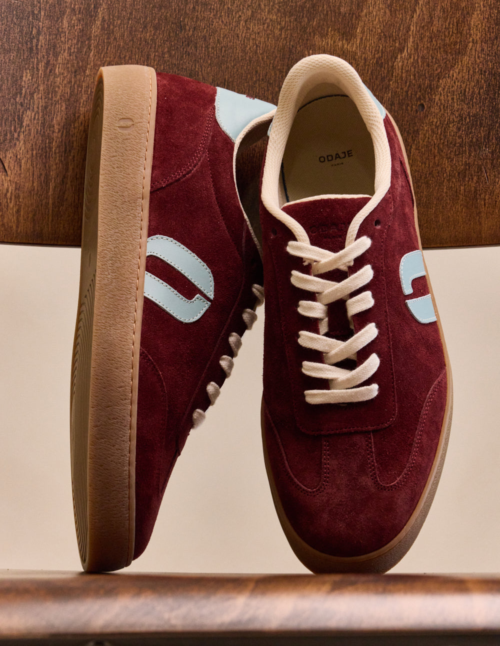 Baskets basses Pablo - Bordeaux ciel