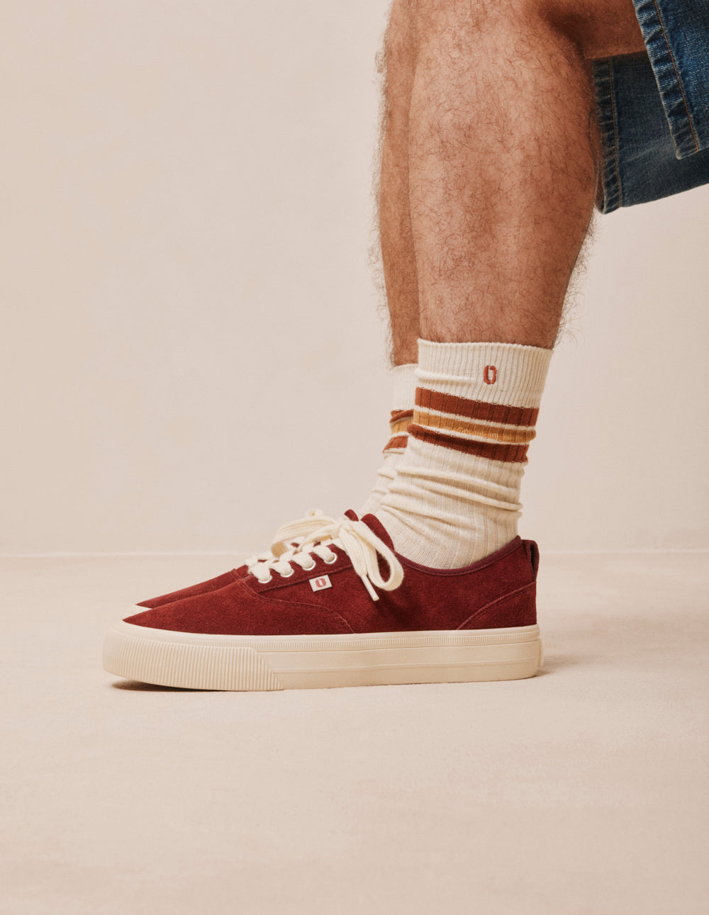 Pair of socks - Mustard brown stripes