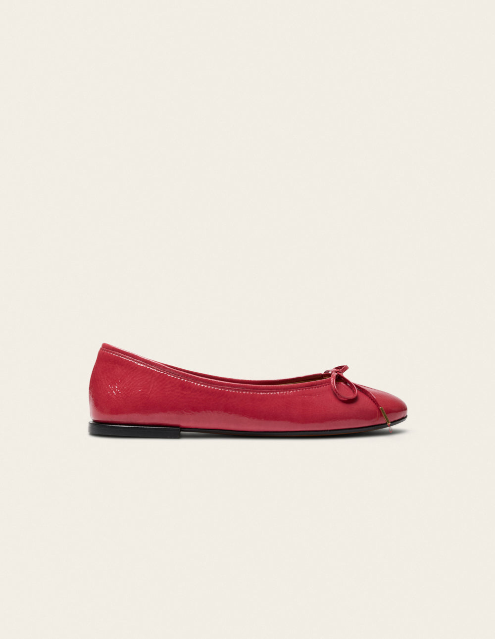 Palea ballet flats - Pink Patent Pleated Leather