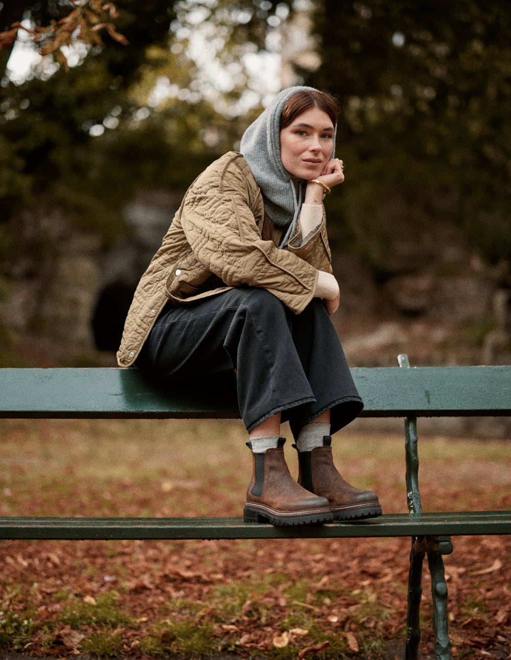 Bottines Pernille - Suède huilé marron