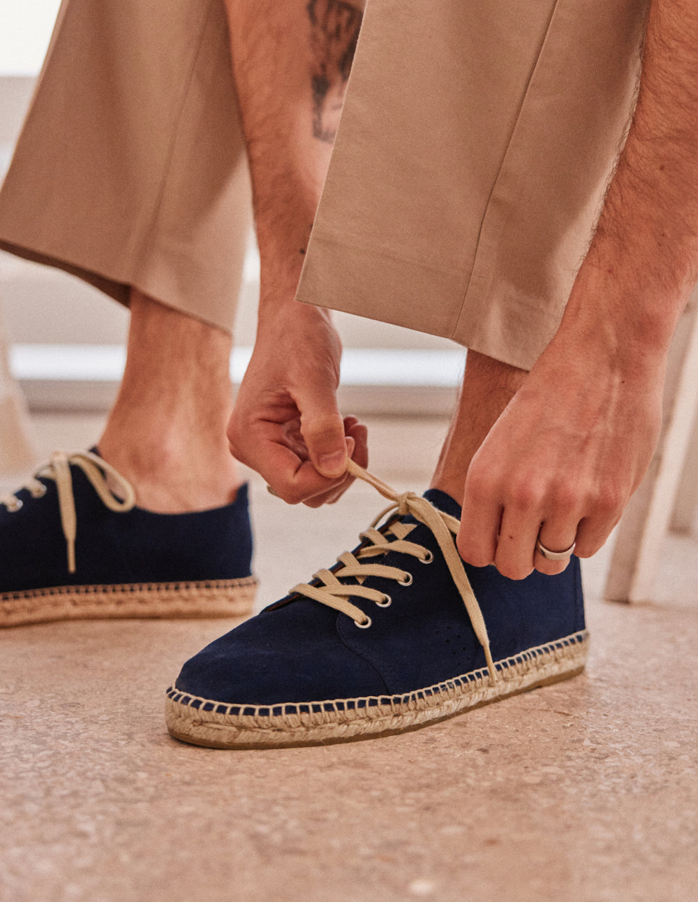 Raymond Espadrilles - Navy-blue suede