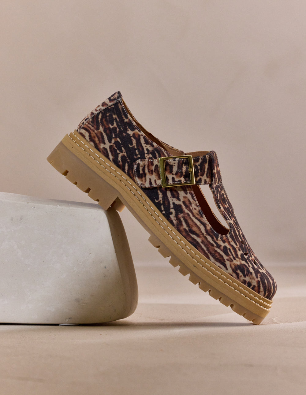 Openwork Roman Derbies - Bengal Suede