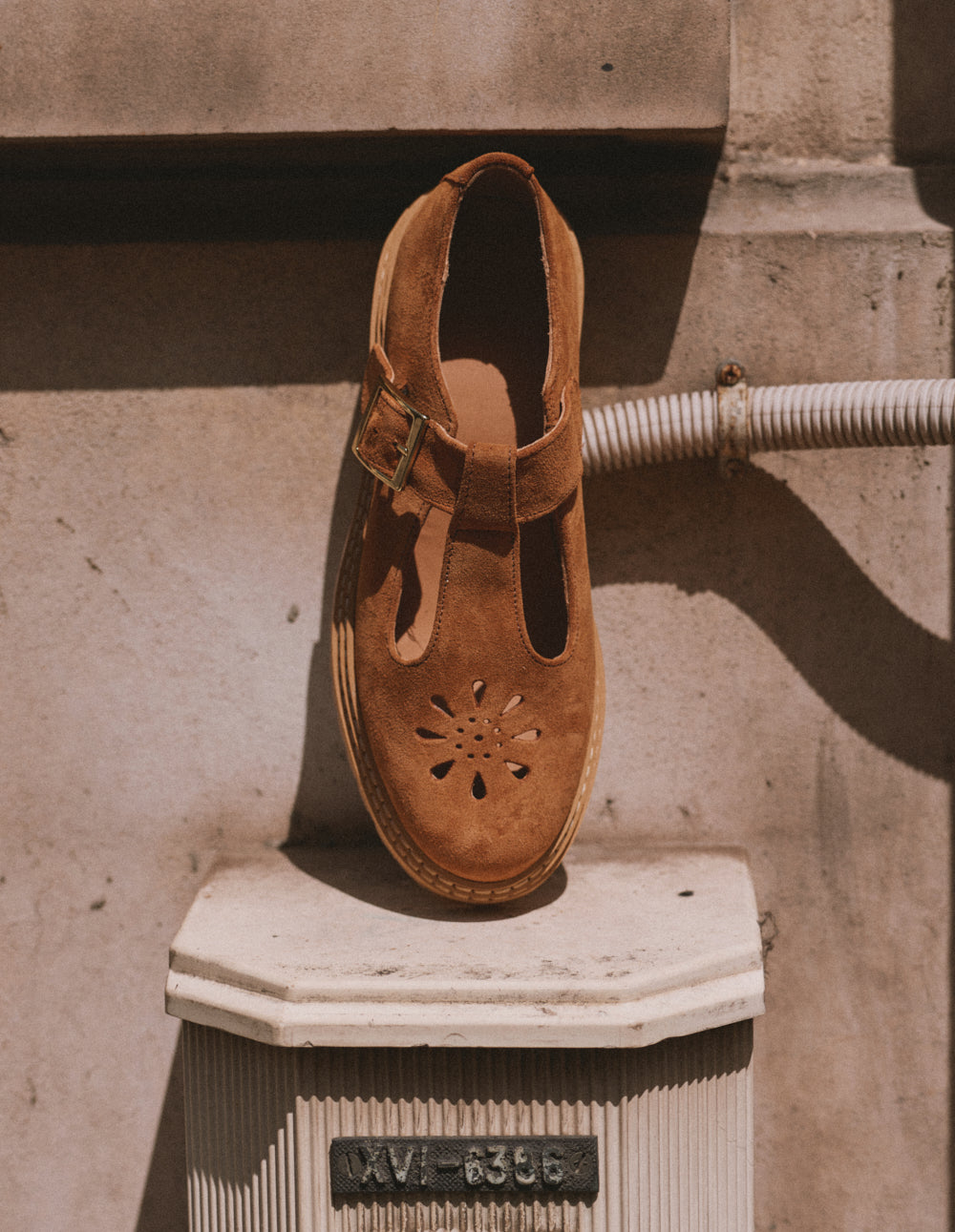 Romane Derbies - Amber suede