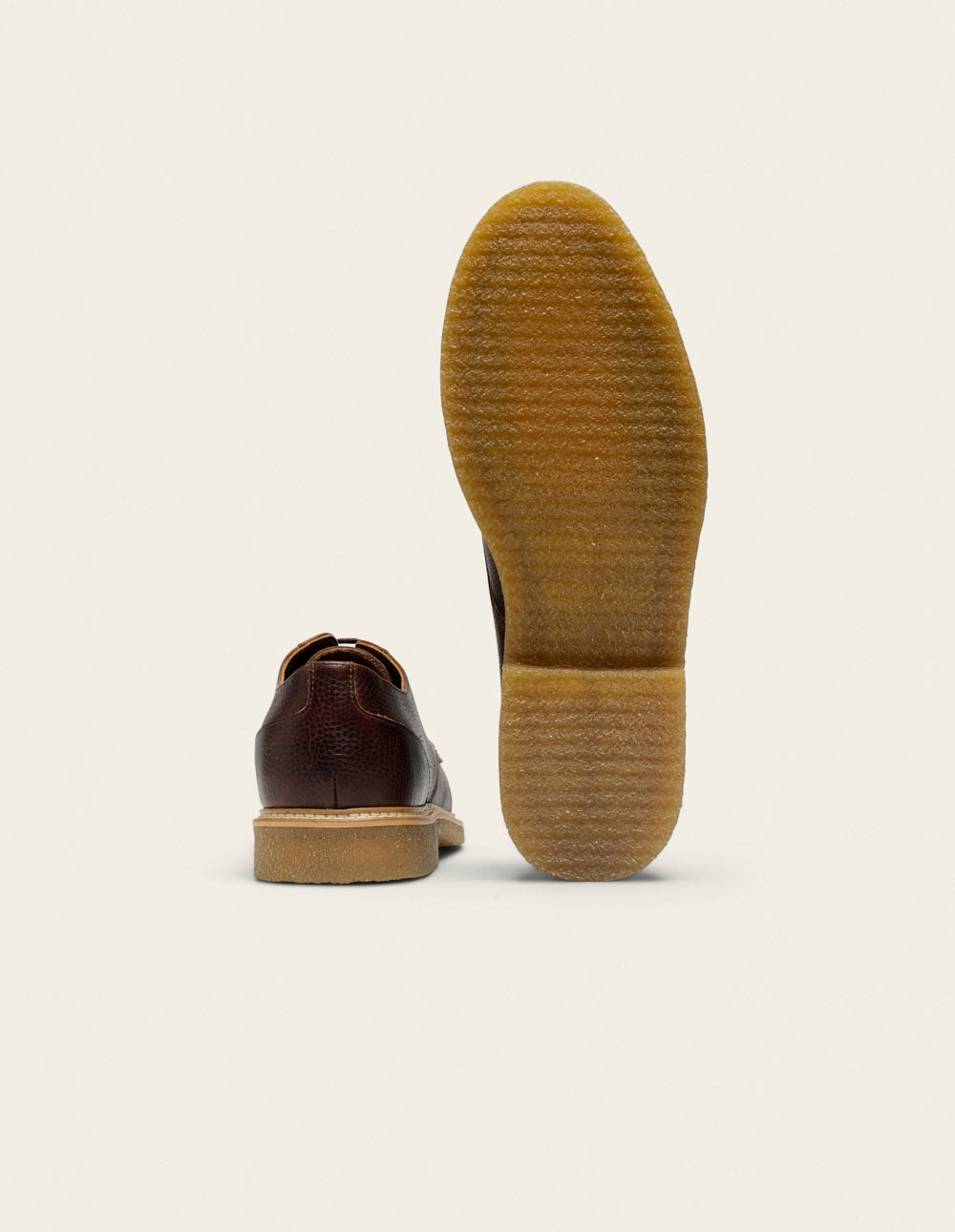 Derbies Alwin - Cuir pull-up grainé marron