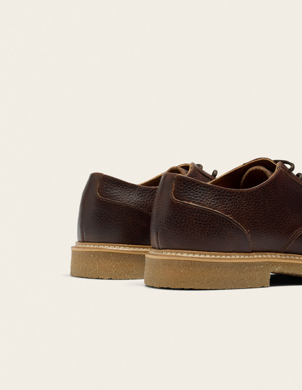 Derbies Alwin - Cuir pull-up grainé marron