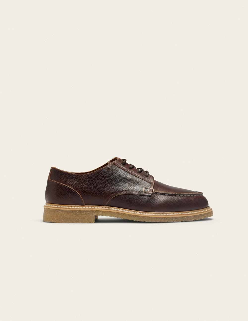 Derbies Alwin - Cuir pull-up grainé marron