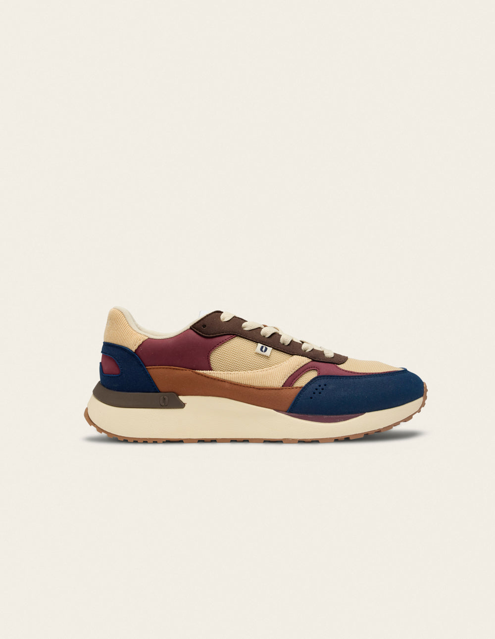 Anael low-top trainers - Burgundy ecru blue