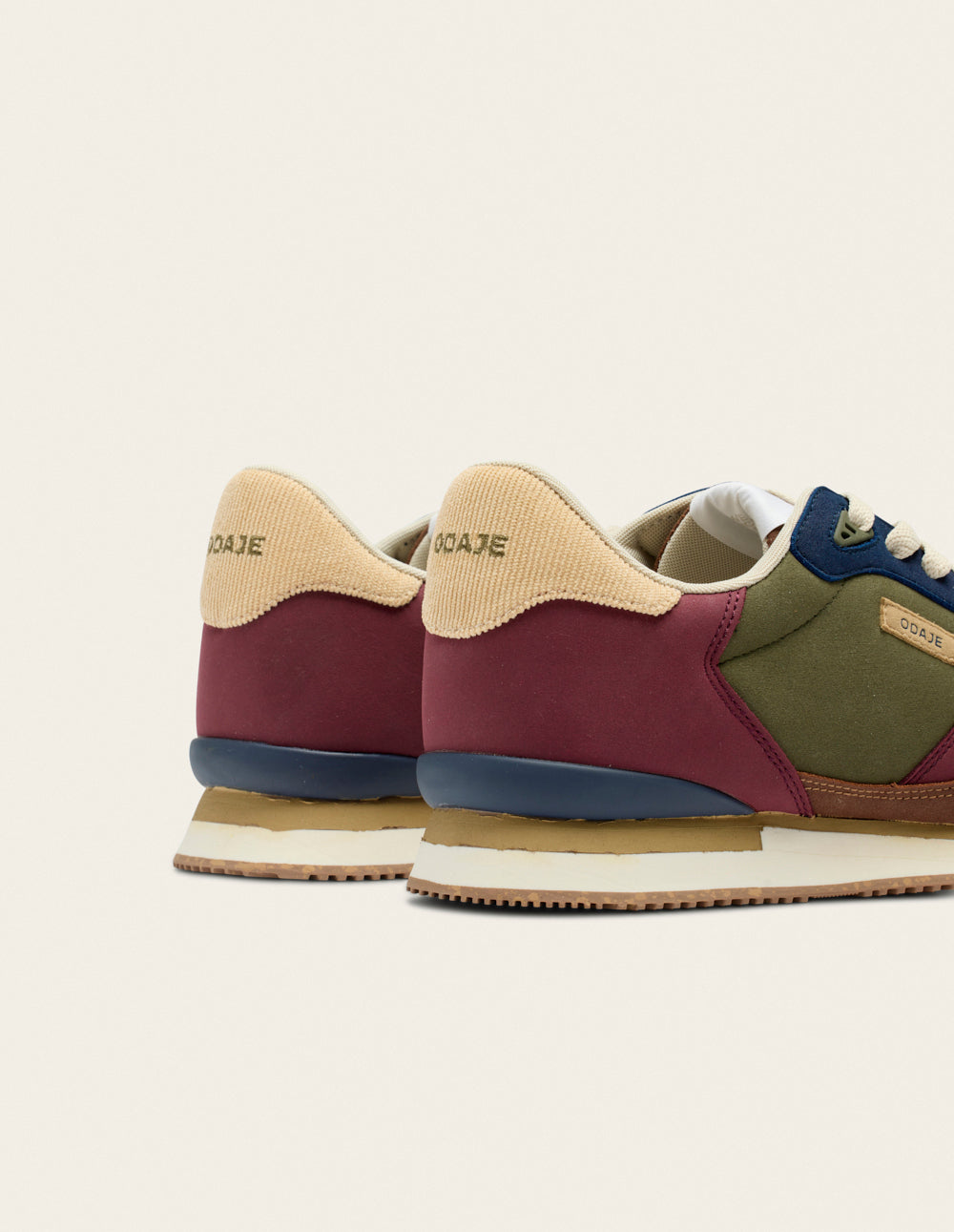 André low trainers - Navy taupe brown