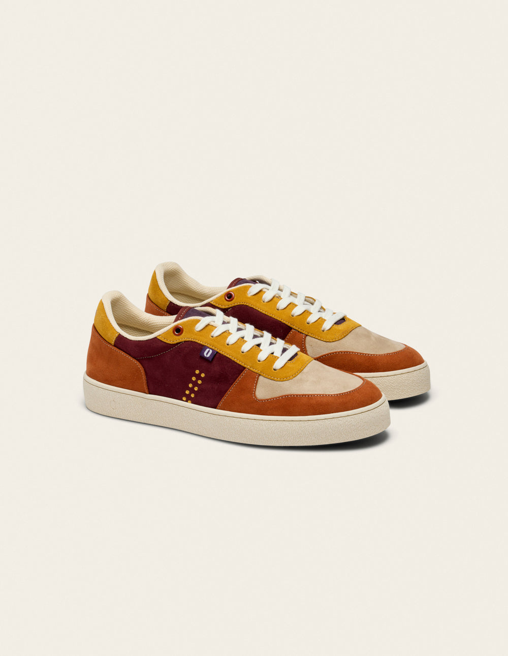Arthur low-top trainers - Taupe mustard brick