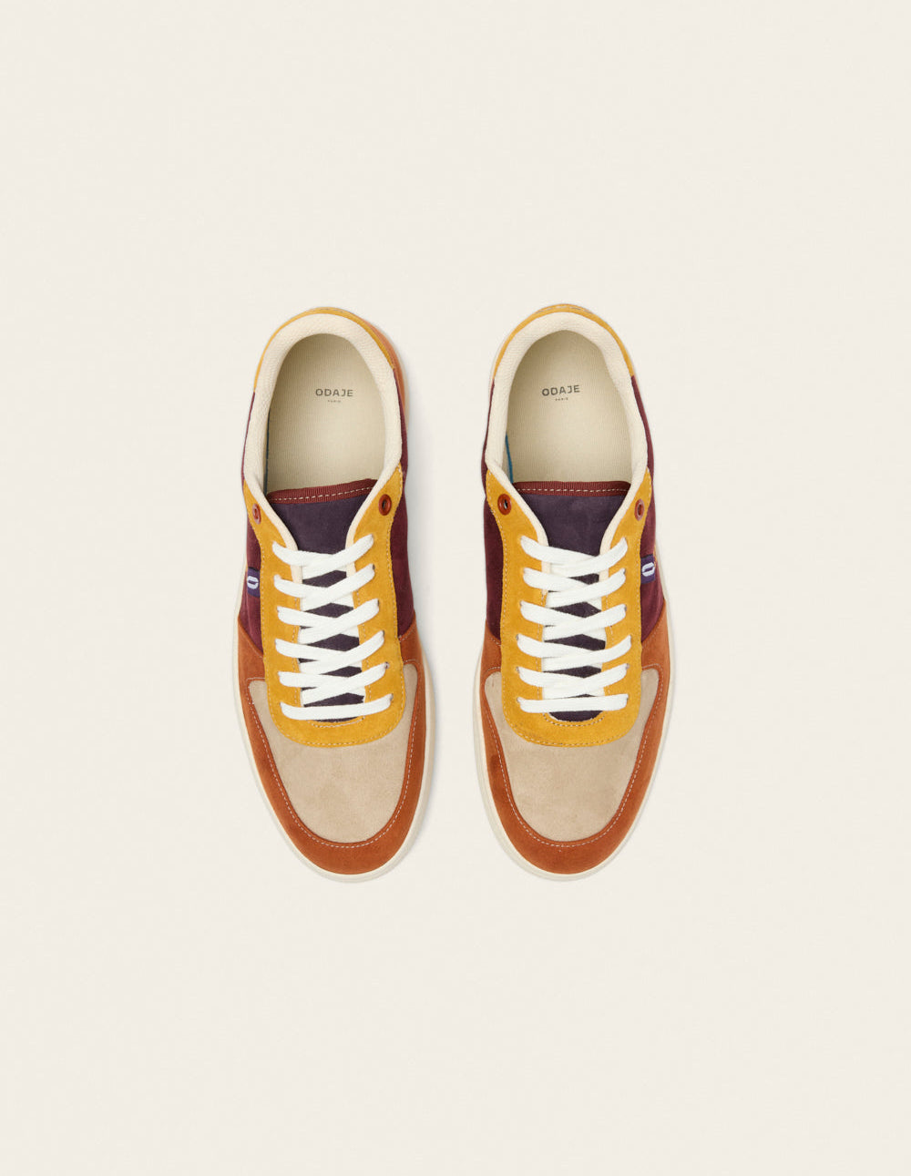 Arthur low-top trainers - Taupe mustard brick