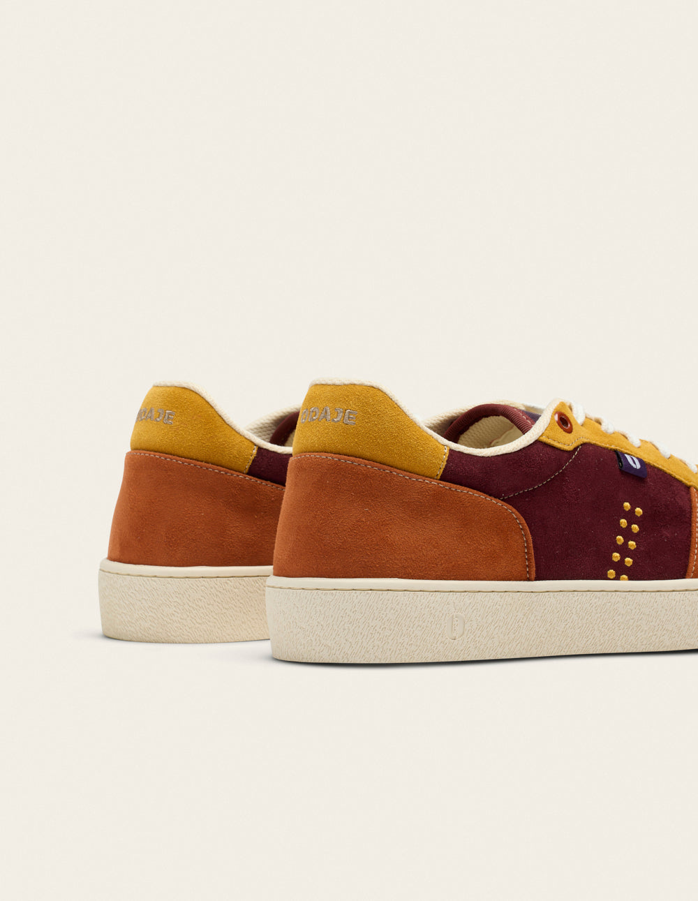 Arthur low-top trainers - Taupe mustard brick