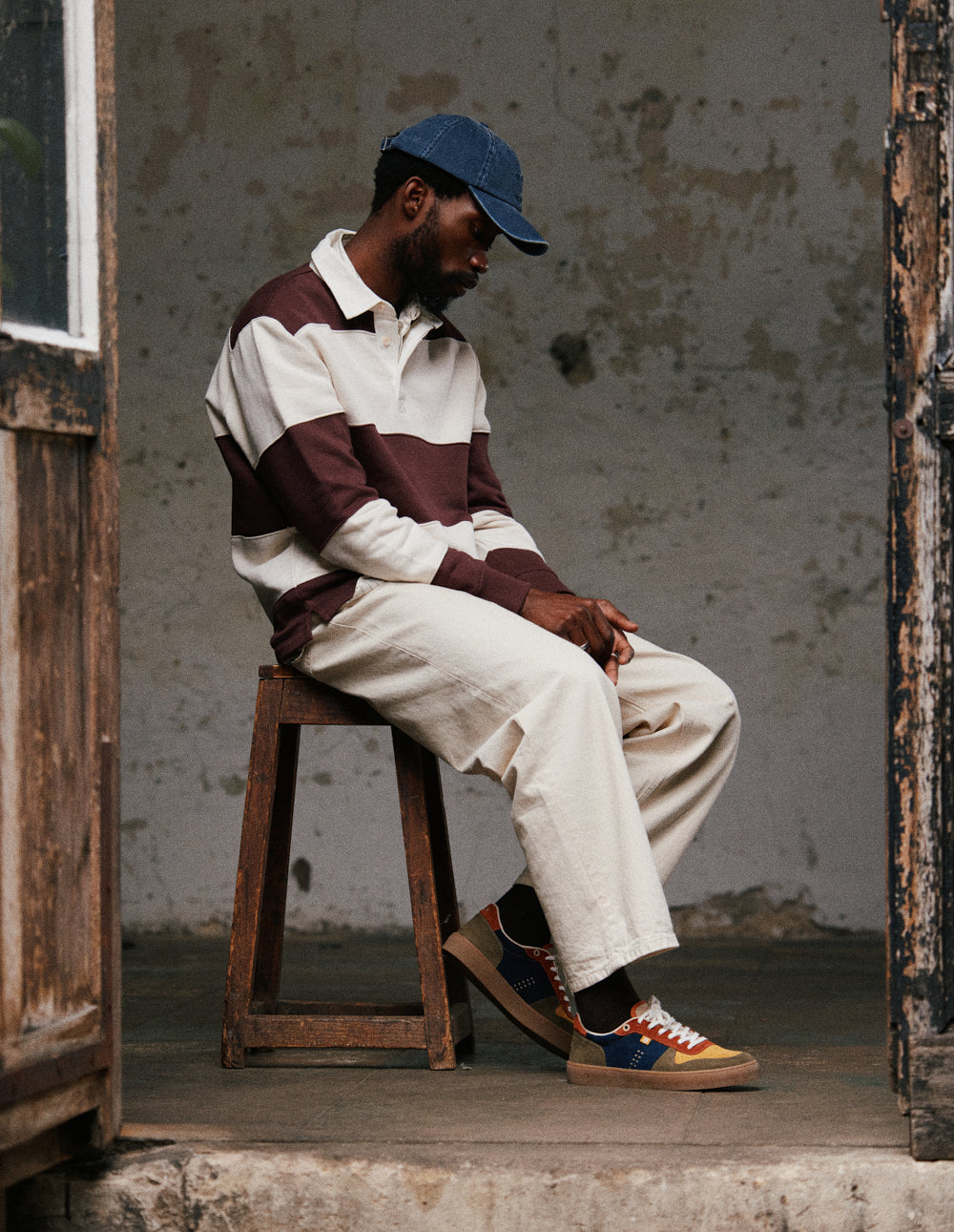 Arthur low-top trainers - Brick mustard khaki