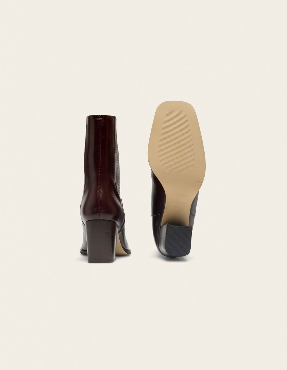 Bottines à talons Divo - Cuir marron