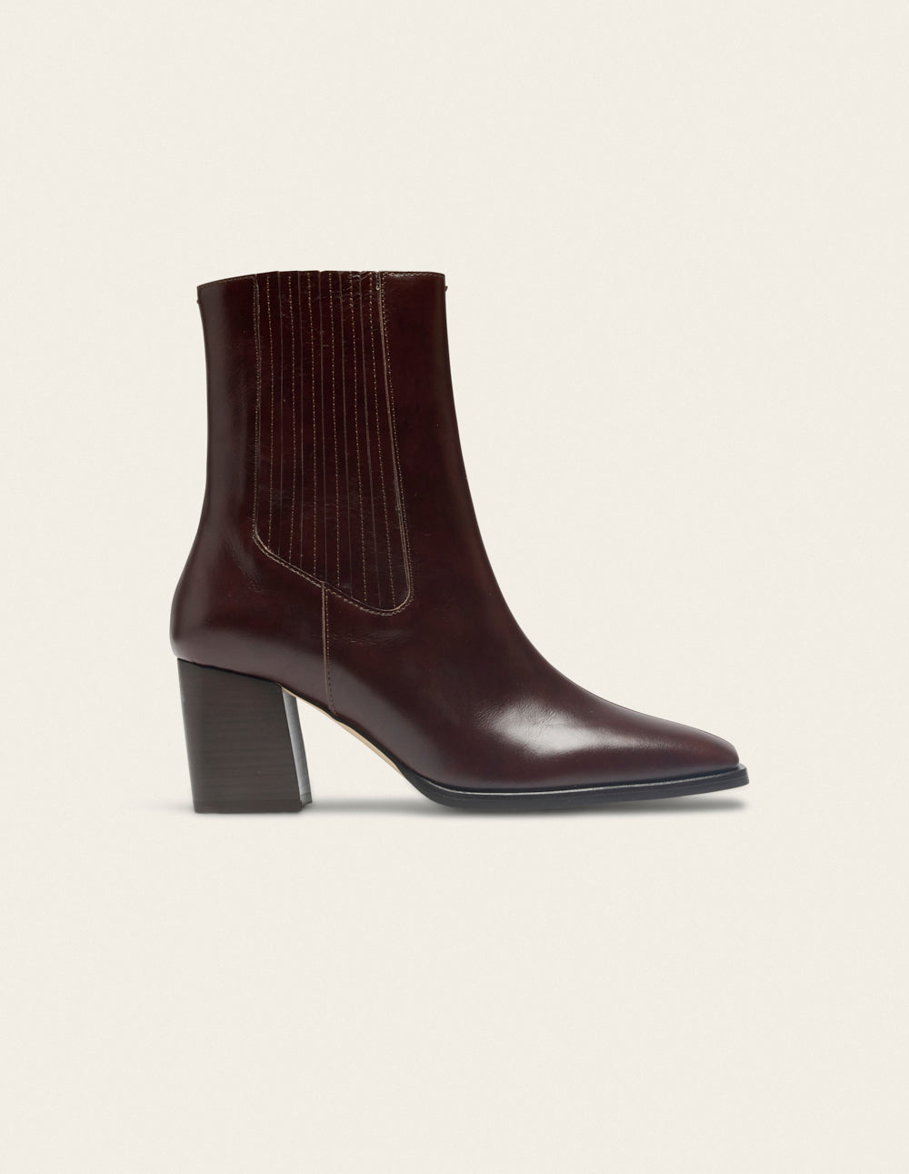 Bottines à talons Divo - Cuir marron