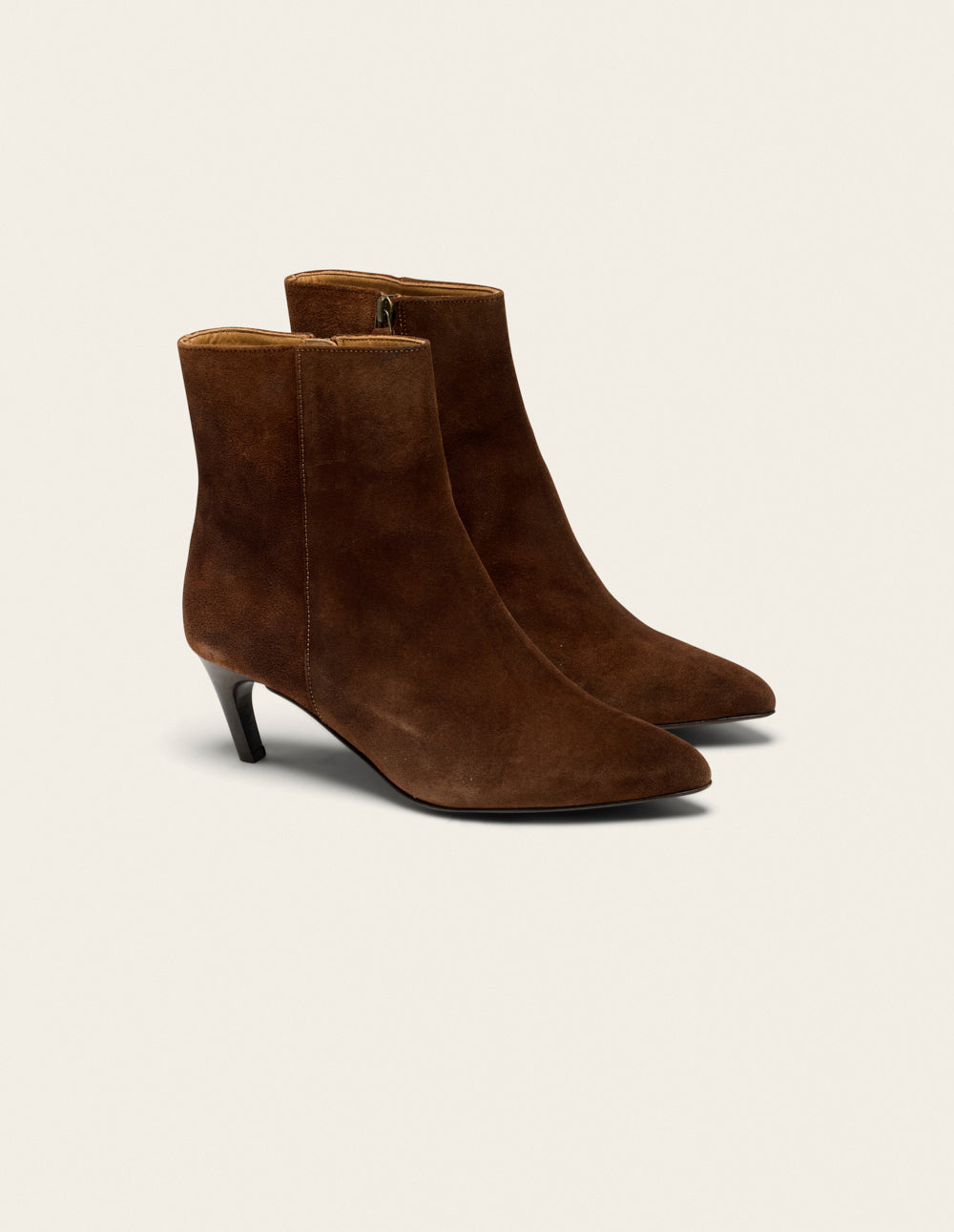 Bottines à talons Dolores - Suède marron