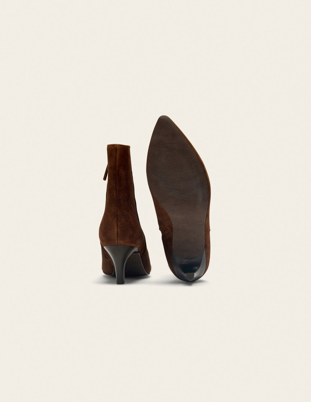 Bottines à talons Dolores - Suède marron
