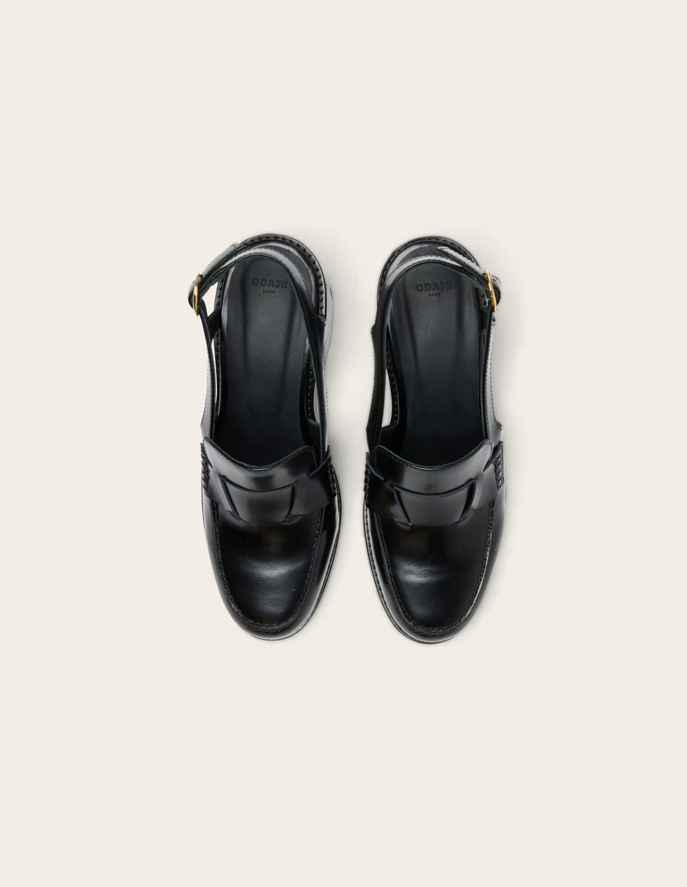 Escarpins Elyra - Cuir box noir