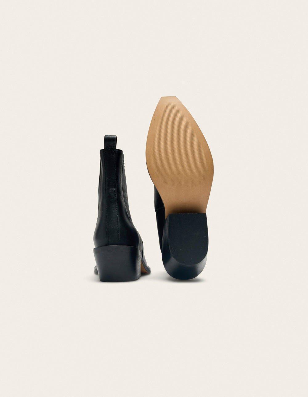 Bottines à talons Georgia - Cuir noir