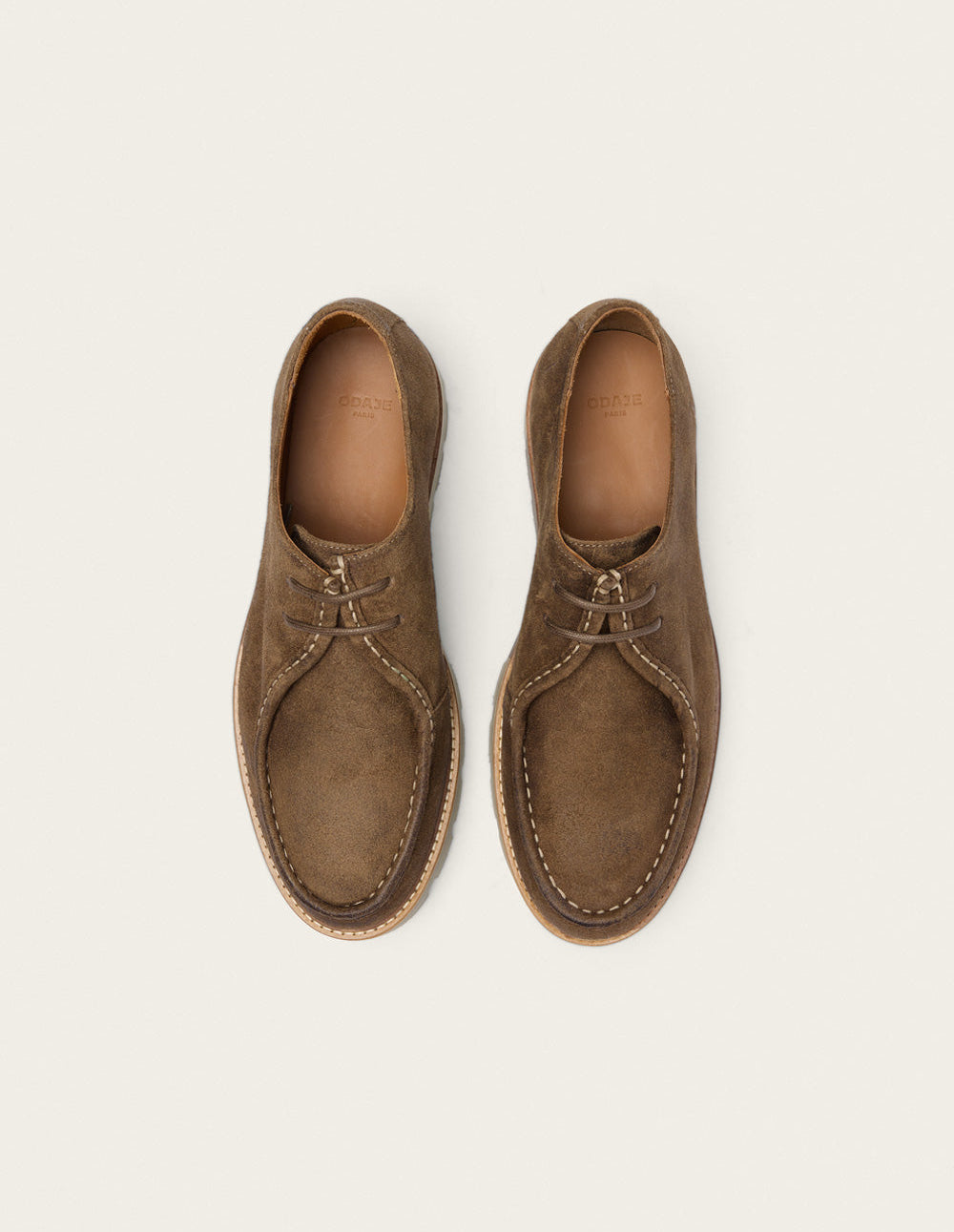 Derbies Gontran - Suède huilé taupe