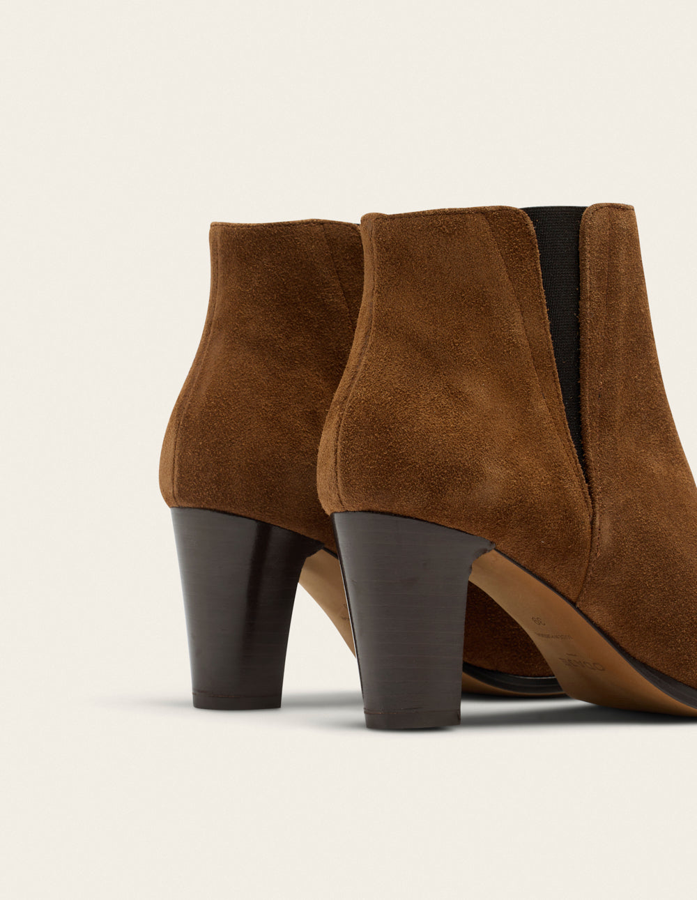 Bottines à talons Jeanne H - Suède marron