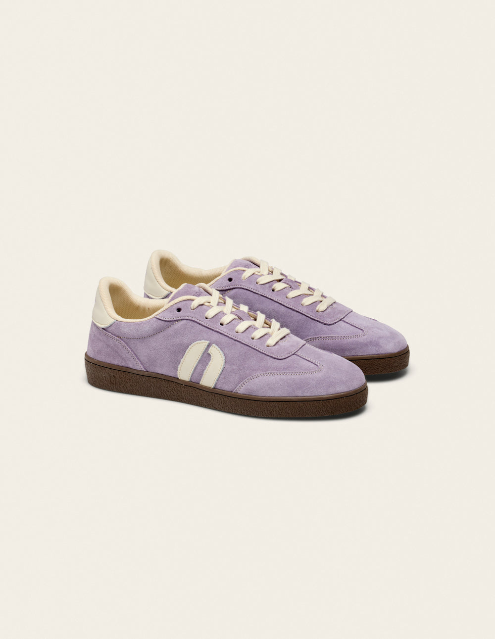 Lucia low-top trainers - Ecru lilac