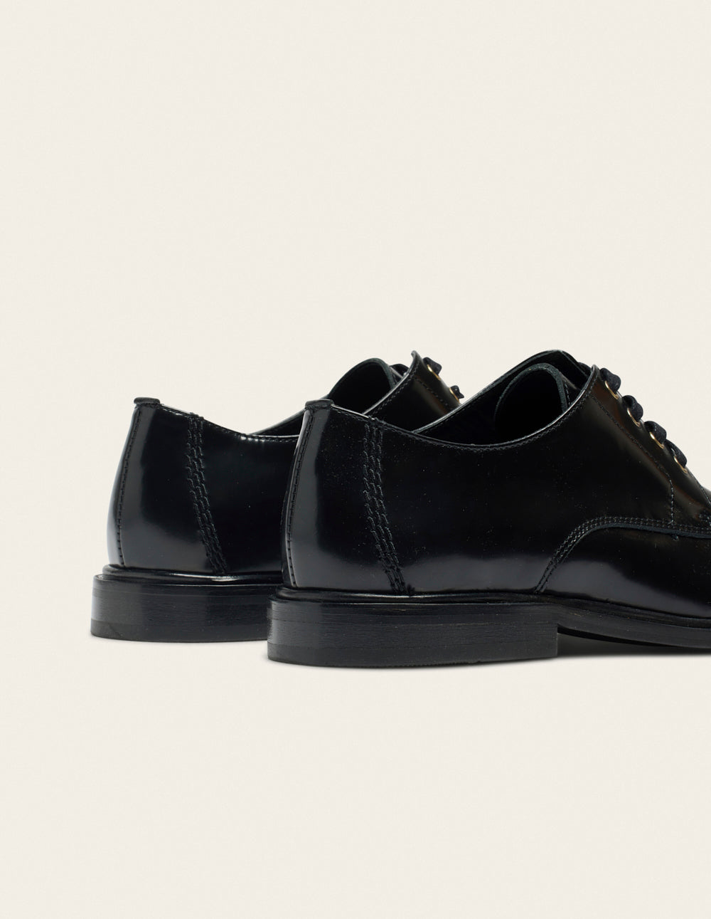 Derbies Luvi - Cuir box noir