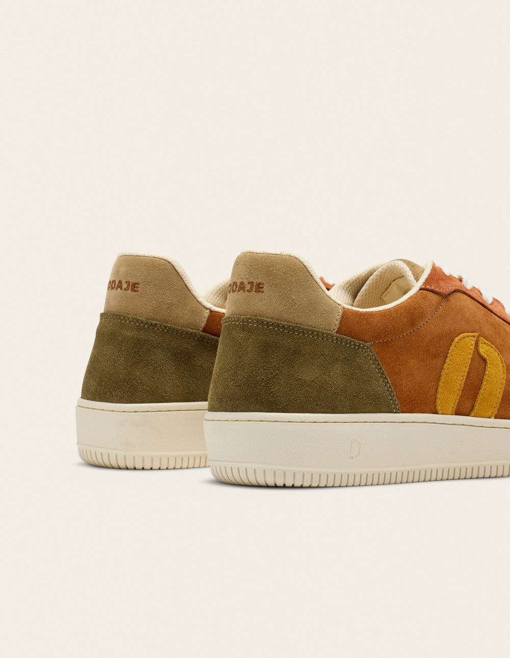 Matthieu low-top trainers - Khaki brick beige