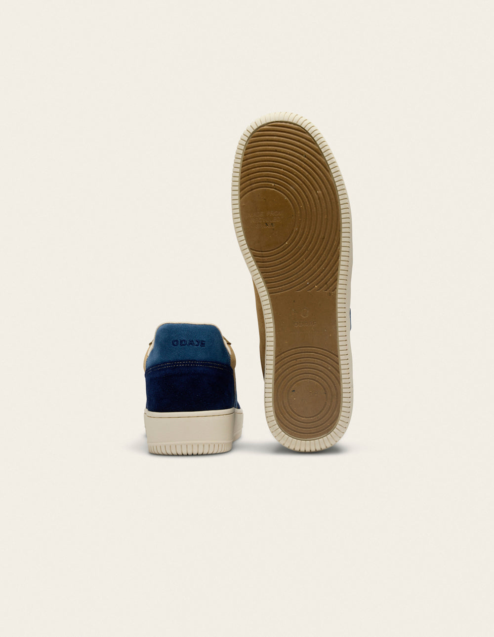 Matthieu low-top trainers - Navy beige khaki