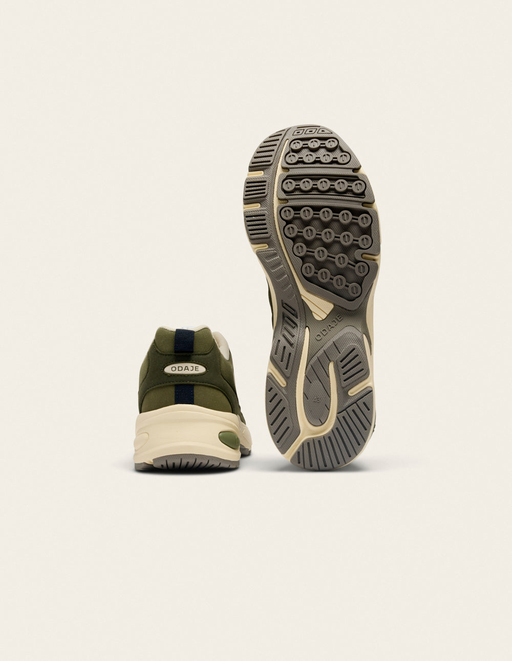 Max low-top trainers - Khaki ecru
