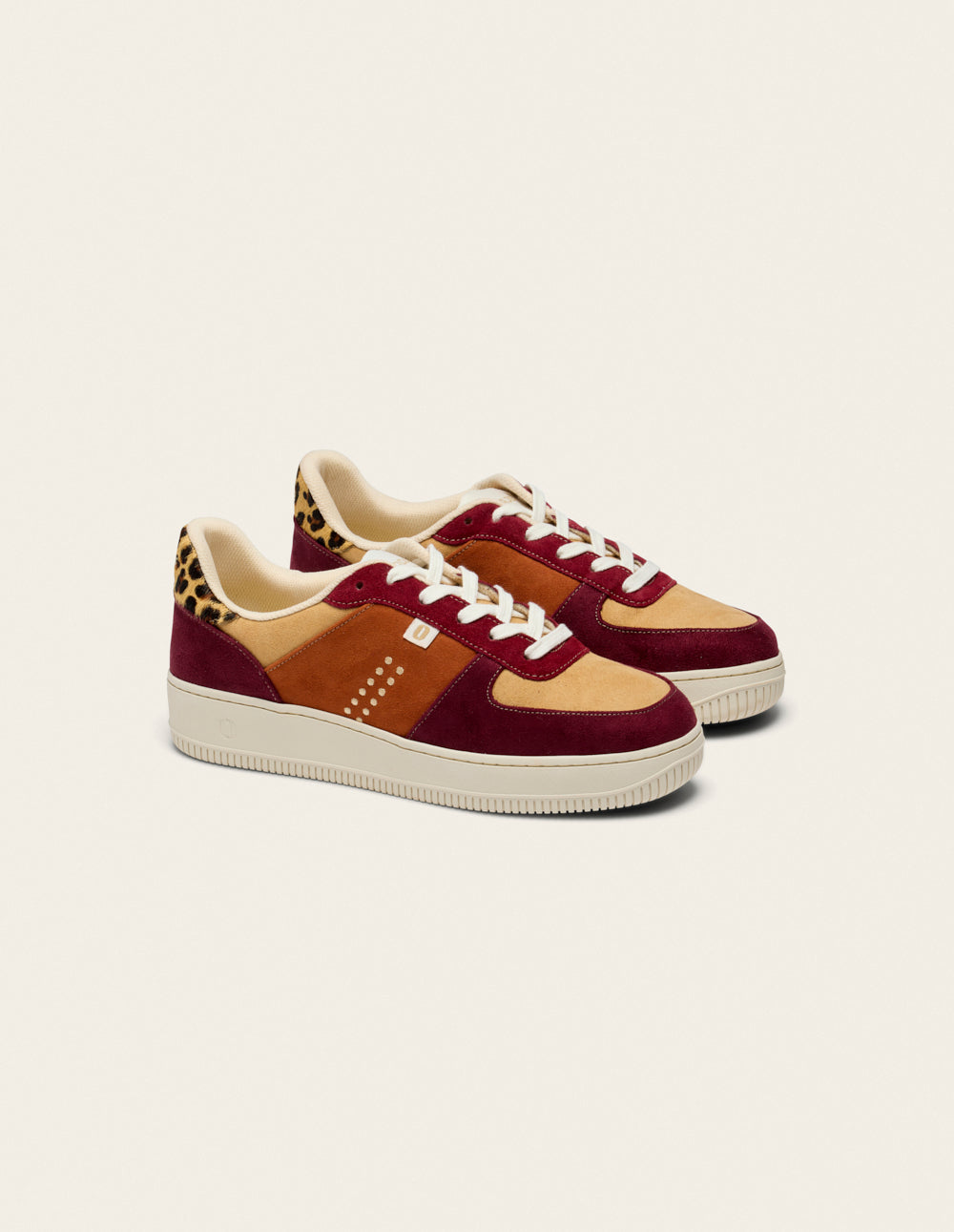 Baskets basses Maxence F - Bordeaux beige