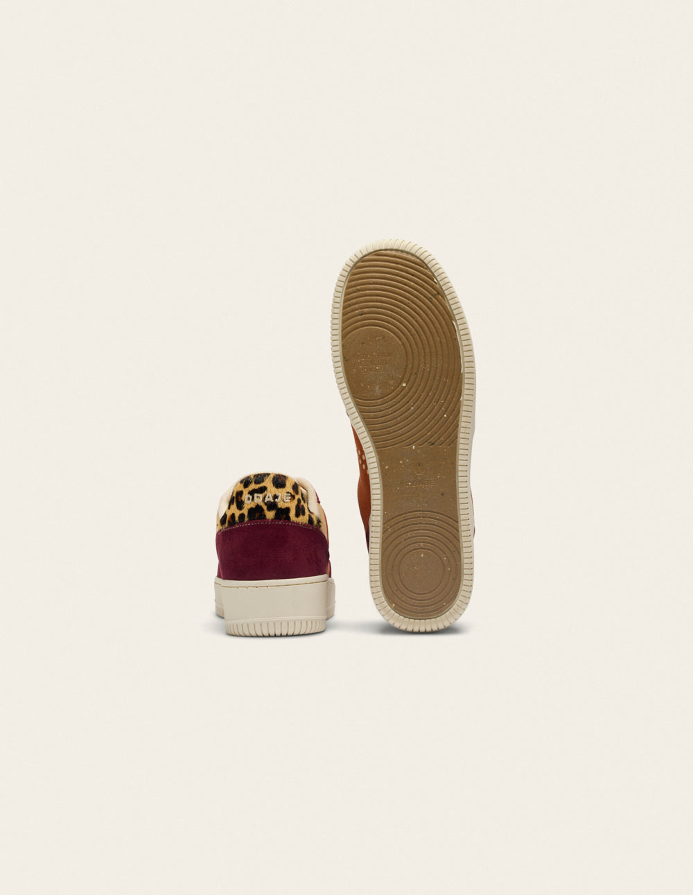 Baskets basses Maxence F - Bordeaux beige