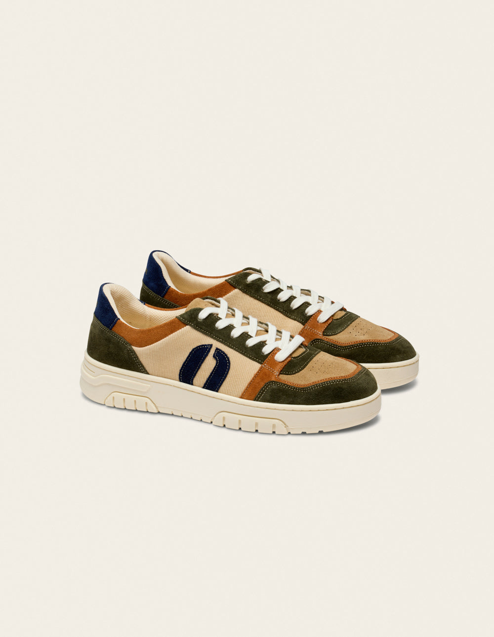 Nino low trainers - Green brown beige