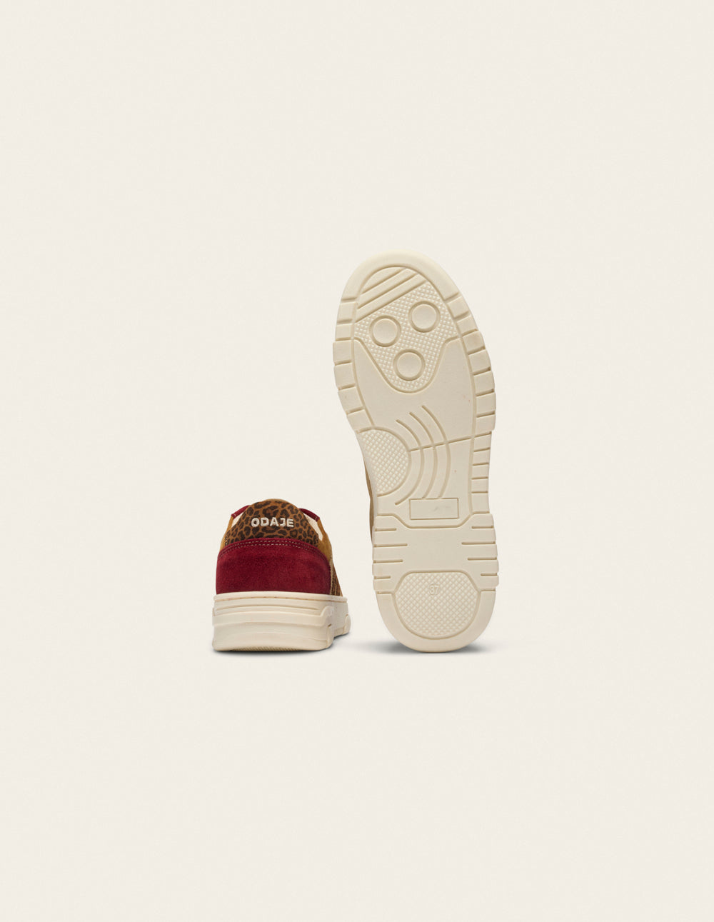 Baskets basses Nora - Bordeaux camel beige