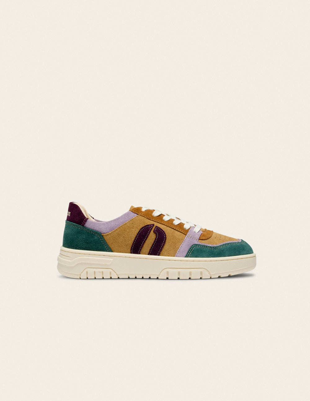 Baskets basses Nora - Vert lilas beige