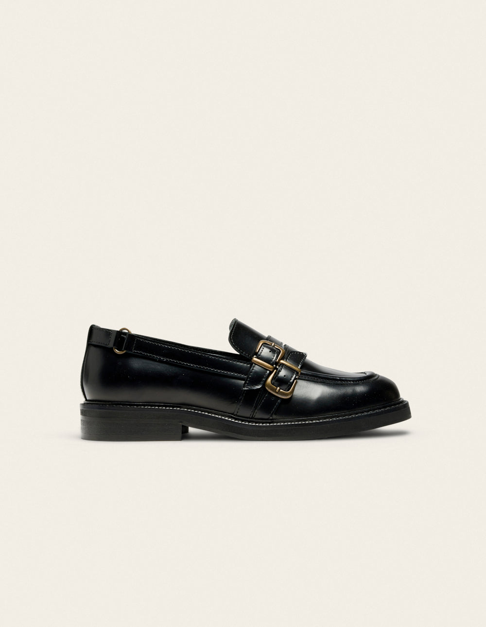 Mocassins Olyme - Cuir box noir