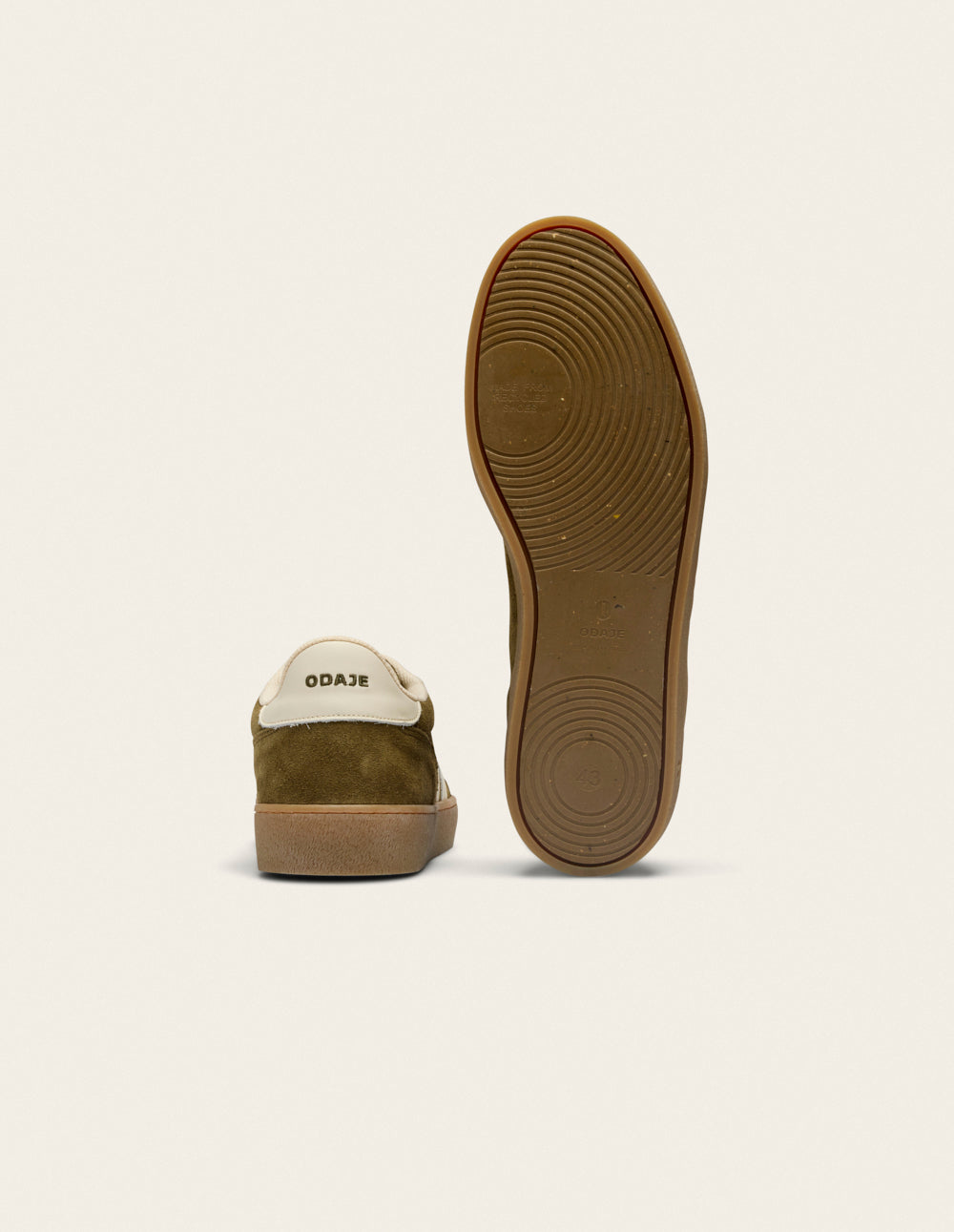 Pablo low-top trainers - Ecru khaki
