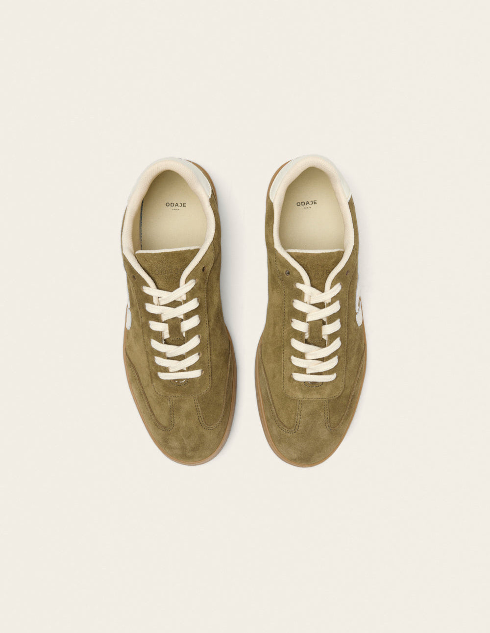 Pablo low-top trainers - Ecru khaki