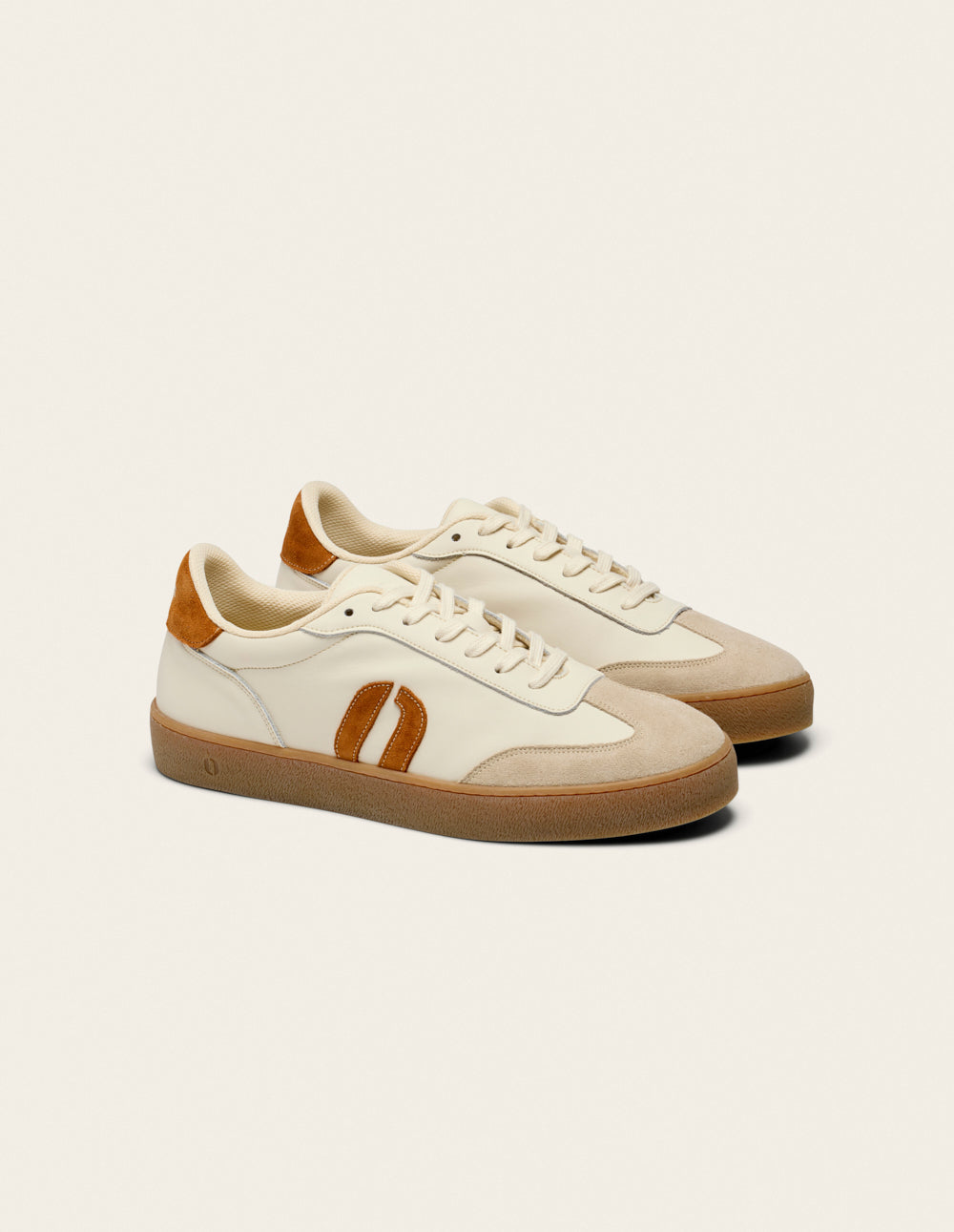 Pablo low-top trainers - Ecru brown