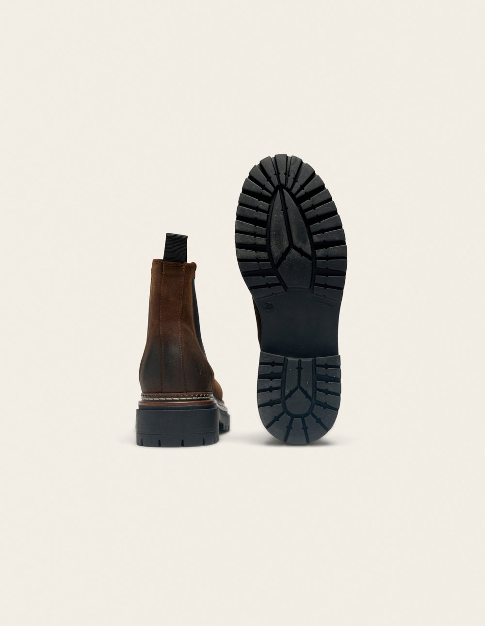 Pernille ankle boots - Brown oiled suede