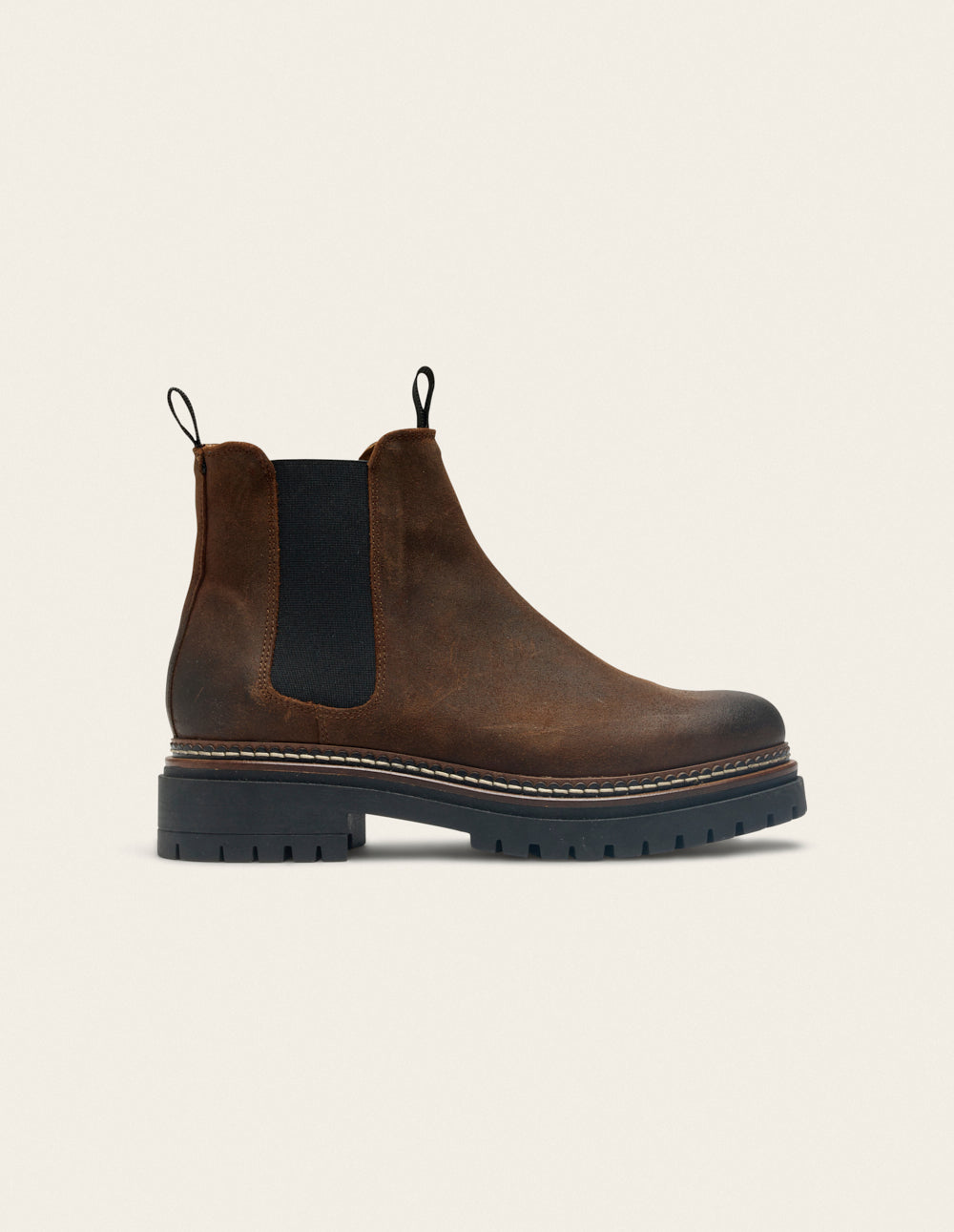 Pernille ankle boots - Brown oiled suede