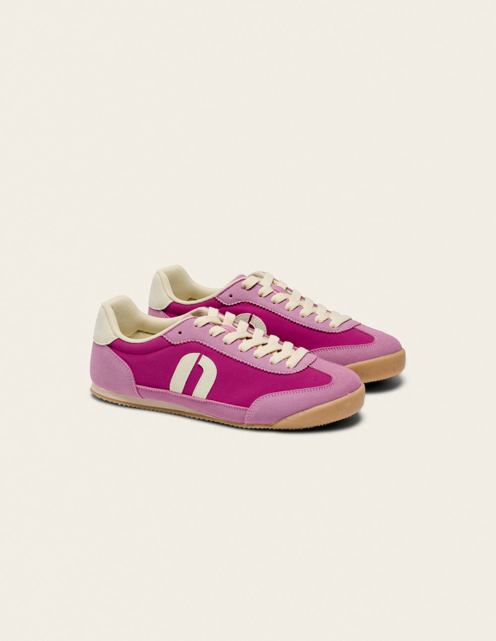 Riya low-top trainers - Off white violet