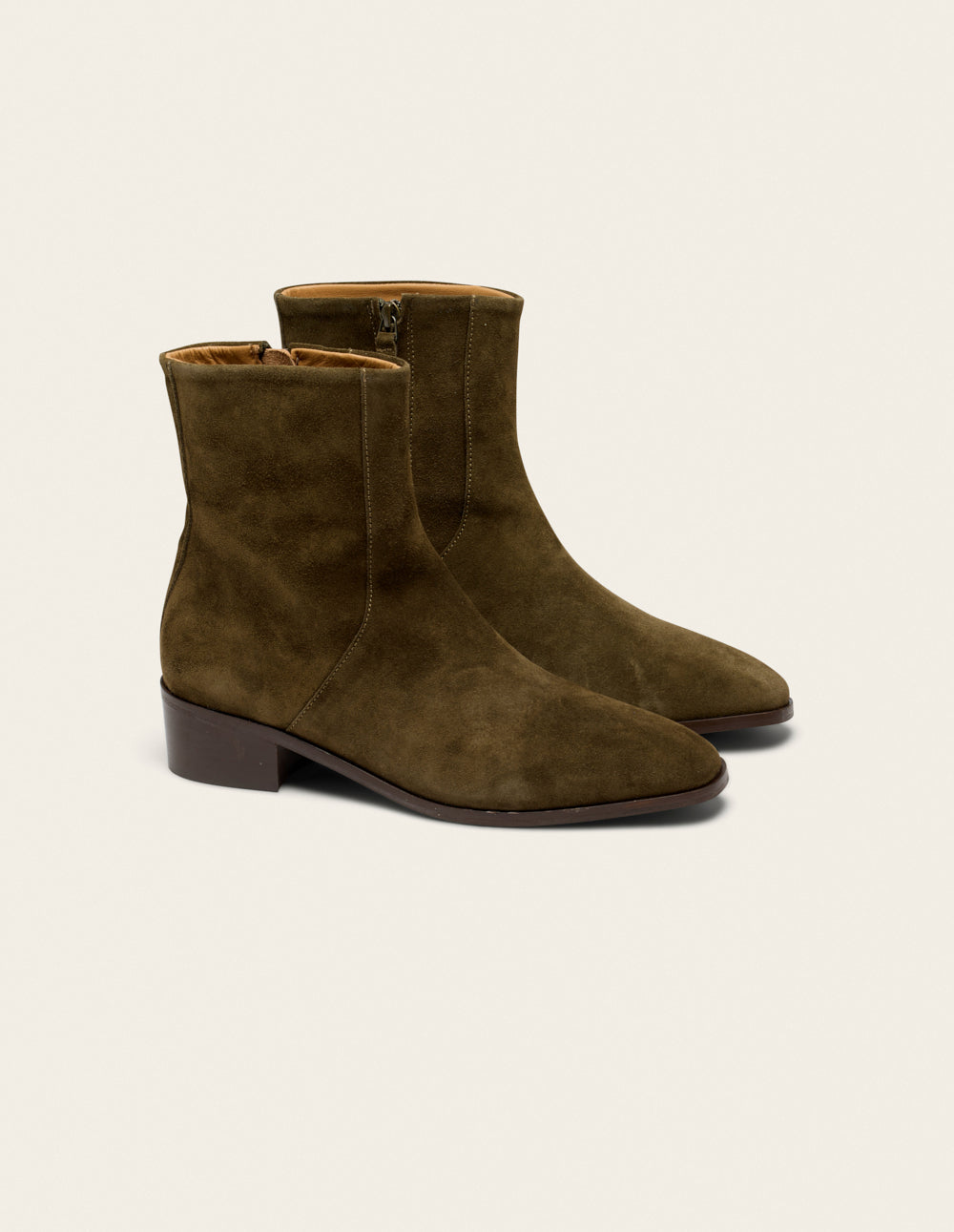 Bottines Sybille - Suède kaki