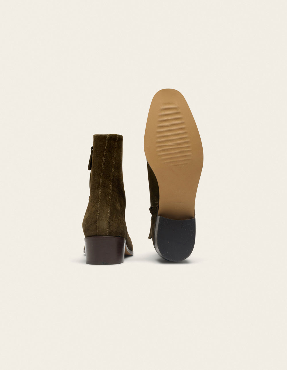 Bottines Sybille - Suède kaki