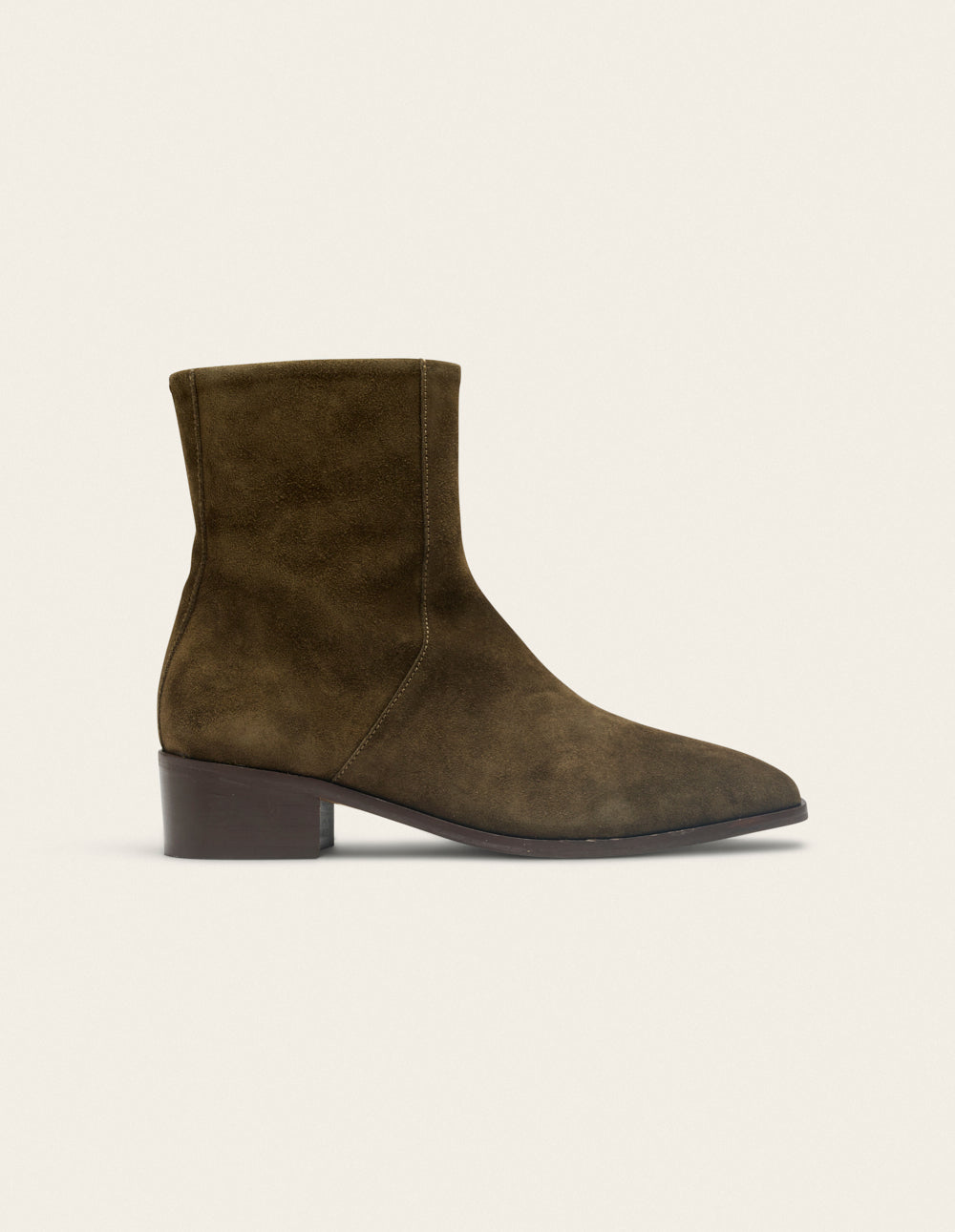 Bottines Sybille - Suède kaki