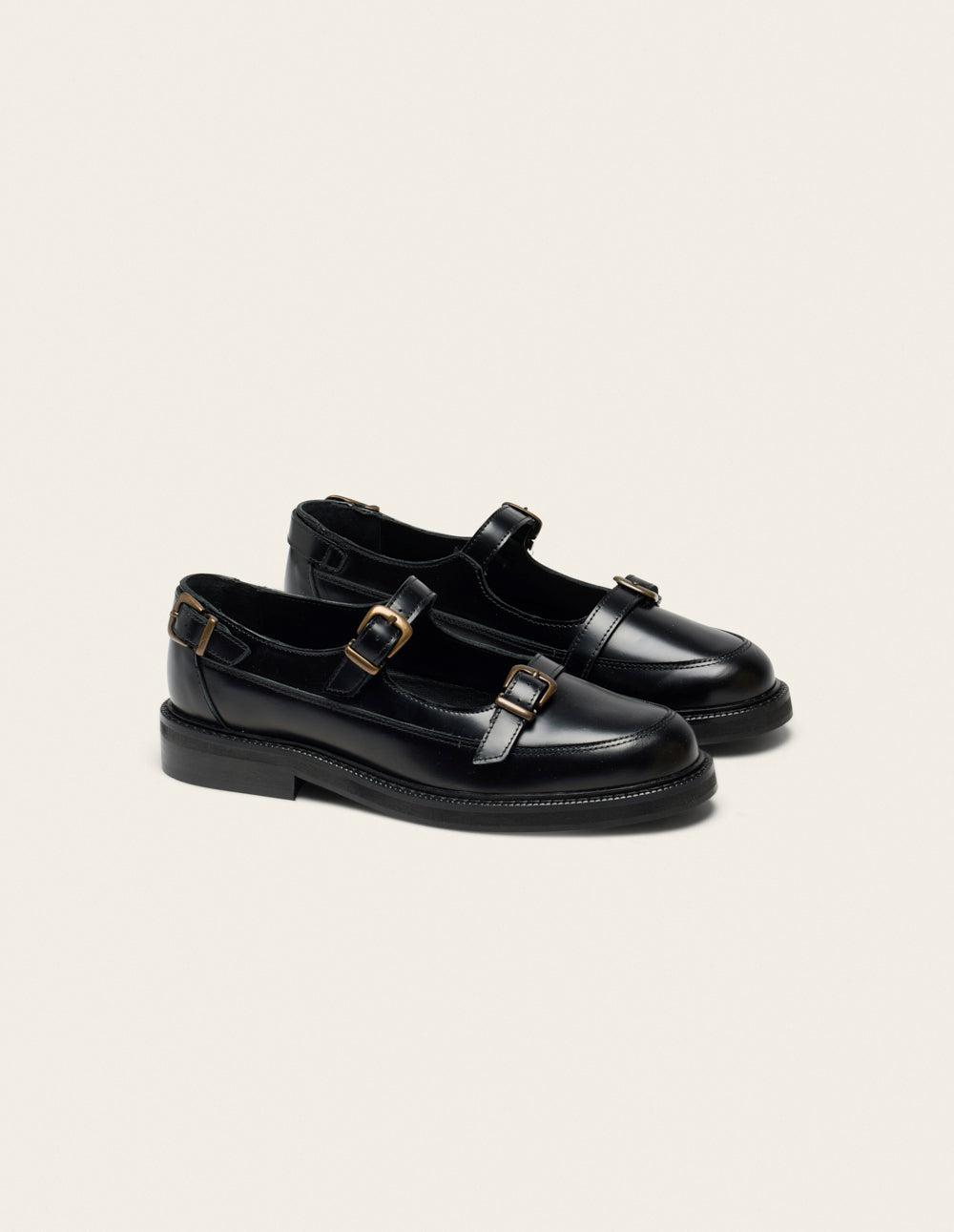 Toven Derby Shoes - Black Box Leather
