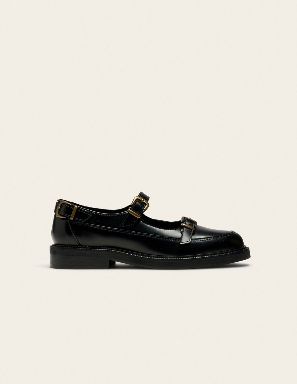 Toven Derby Shoes - Black Box Leather