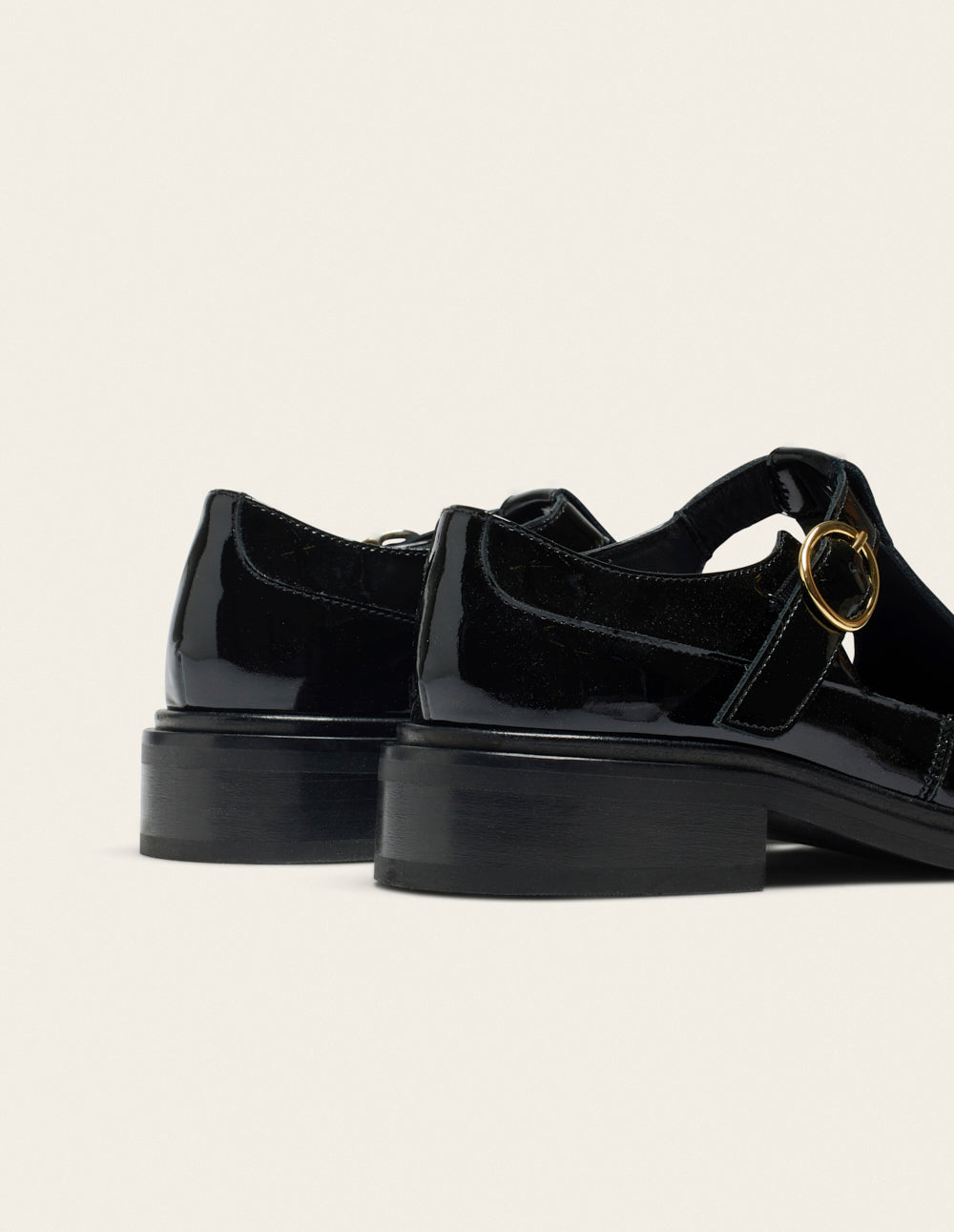 Tyria Derbies - Black patent leather