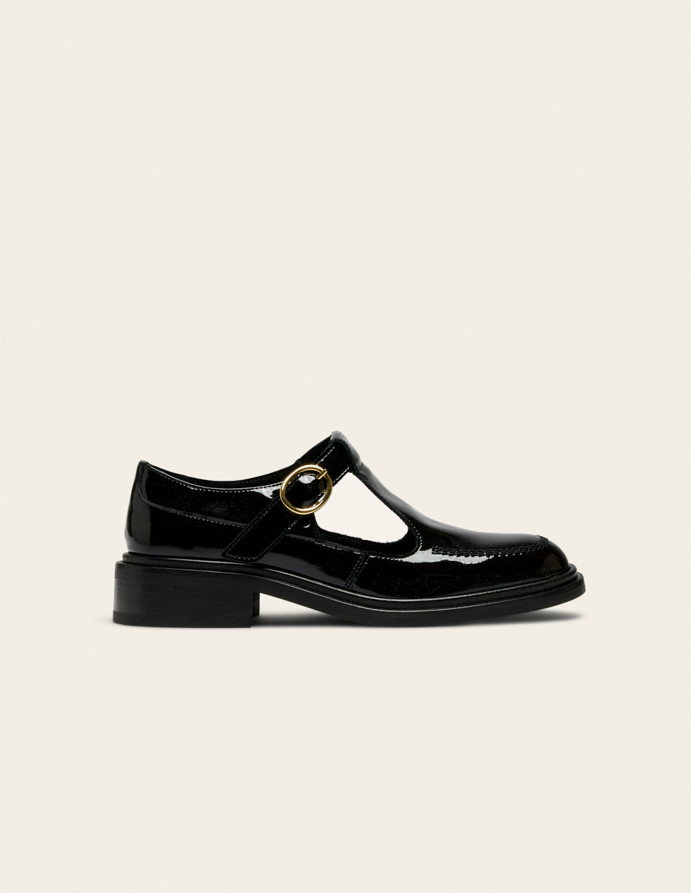 Tyria Derbies - Black patent leather